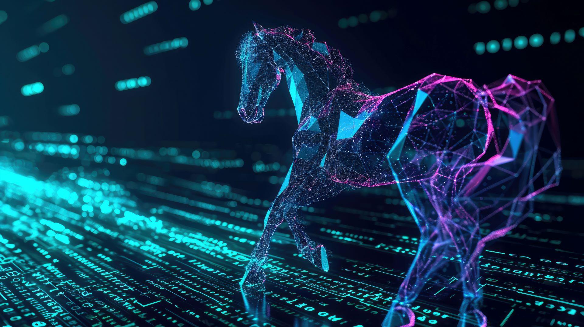 Ein digitales Pferd